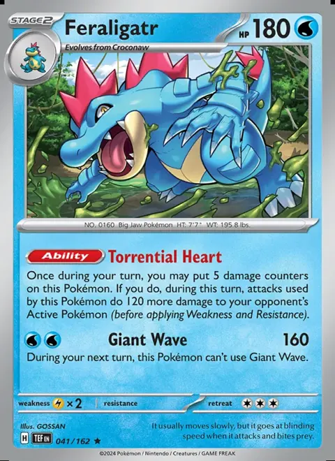 Feraligatr 041/162 — reference scan