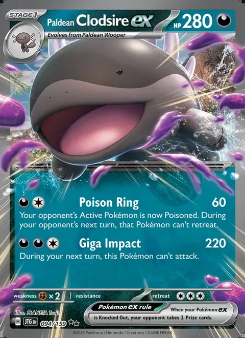 Paldean Clodsire ex 094/159 — reference scan
