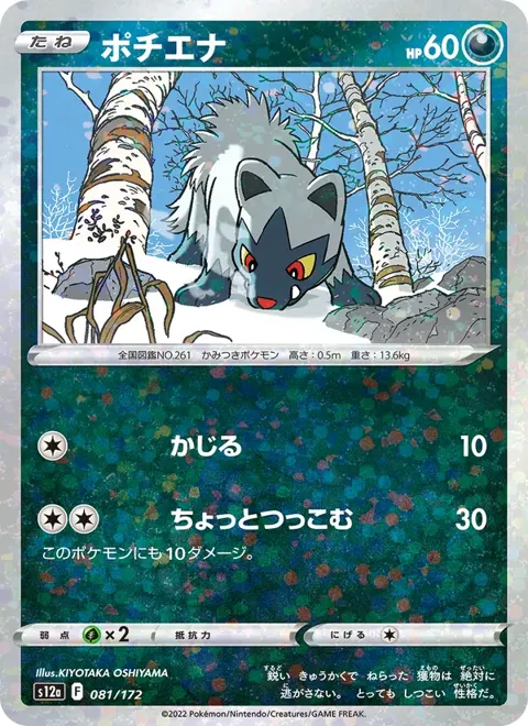 Poochyena (JP) 081/172 — reference scan