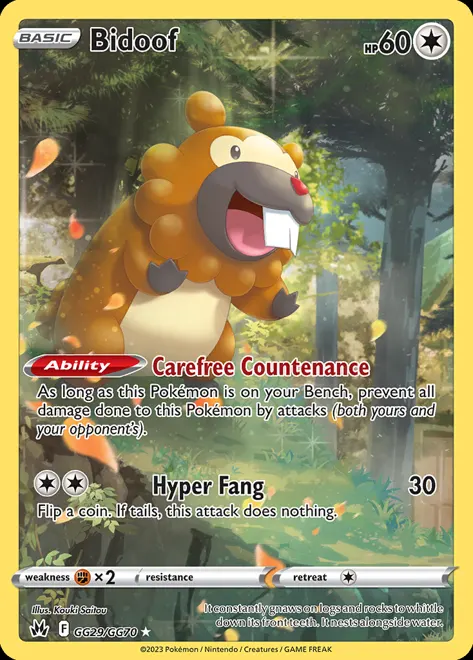 Bidoof GG29/GG70 — reference scan