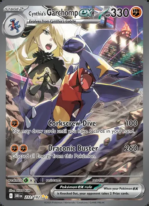 Cynthia's Garchomp ex 232/182, Destined Rivals