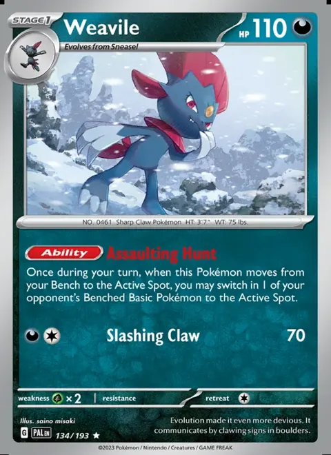 Weavile 134/193 — reference scan