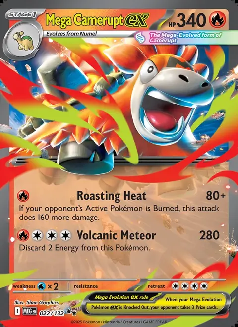 Mega Camerupt ex 022/132 — reference scan